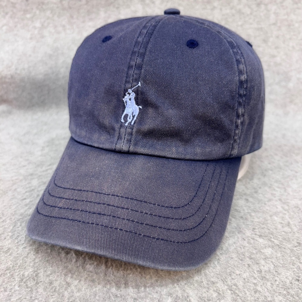 Polo Ralph Lauren Pony Logo Mens Navy Baseball Hat Adjustable Strap OSFA